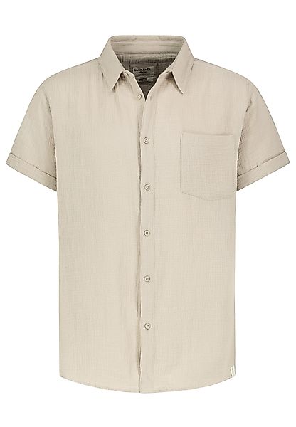 SUBLEVEL Kurzarmhemd Herren Musselin Sommerhemd regular-fit günstig online kaufen