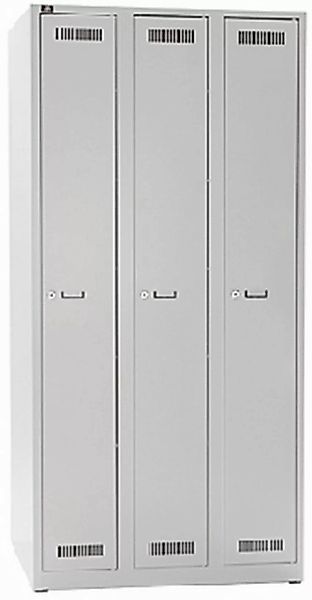 Bisley Light Garderobenschrank Garderobenschrank 3 Abteile lichtgrau günstig online kaufen