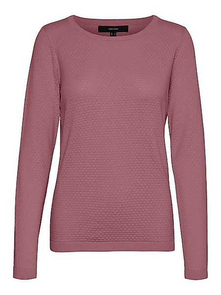 Vero Moda Rundhalspullover VMCARE STRUCTURE LS O-NECK BLOU NOOS günstig online kaufen