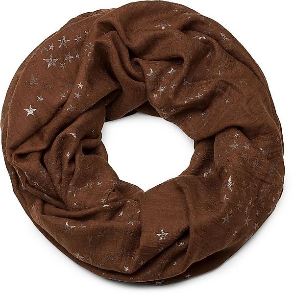 styleBREAKER Loop Loop Schal mit Metallic Sterne Print, (1-St) günstig online kaufen