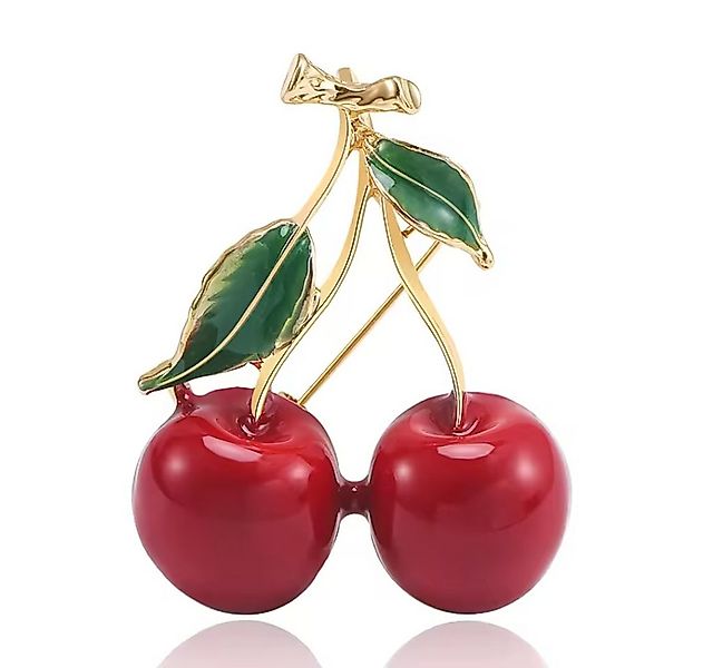 Dark-Desires Brosche Dekorative Brosche Kirsche rockabilly Accessoires, Dam günstig online kaufen