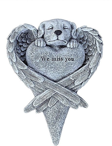 Stone and Style Gartenfigur Grabschmuck Hund günstig online kaufen
