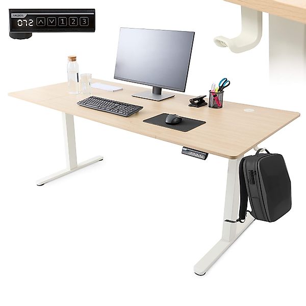 Arebos Schreibtisch Computer-Bürotisch 180 x 80 günstig online kaufen