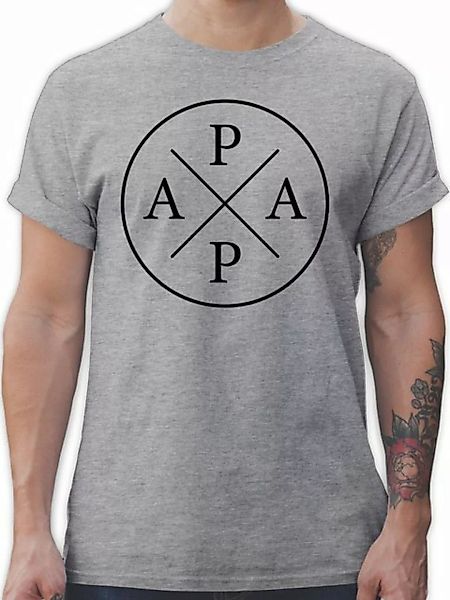Shirtracer T-Shirt Papa Typografie X schwarz Vatertag Geschenk für Papa günstig online kaufen