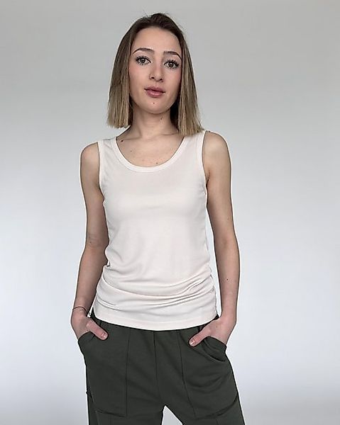Zuckerwatte Tanktop Rippstrickoptik aus weicher Modal günstig online kaufen