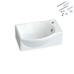 AQUABATOS Waschbecken Aufsatzwaschbecken mit/ohne Hahnloch rund günstig online kaufen