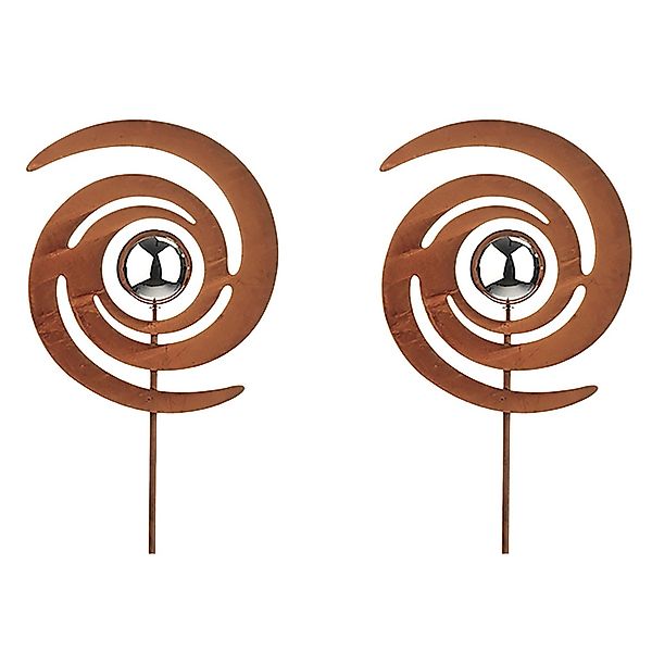 Kobolo Gartenstecker Gartendeko FINJA in Rostoptik  2-er Set günstig online kaufen