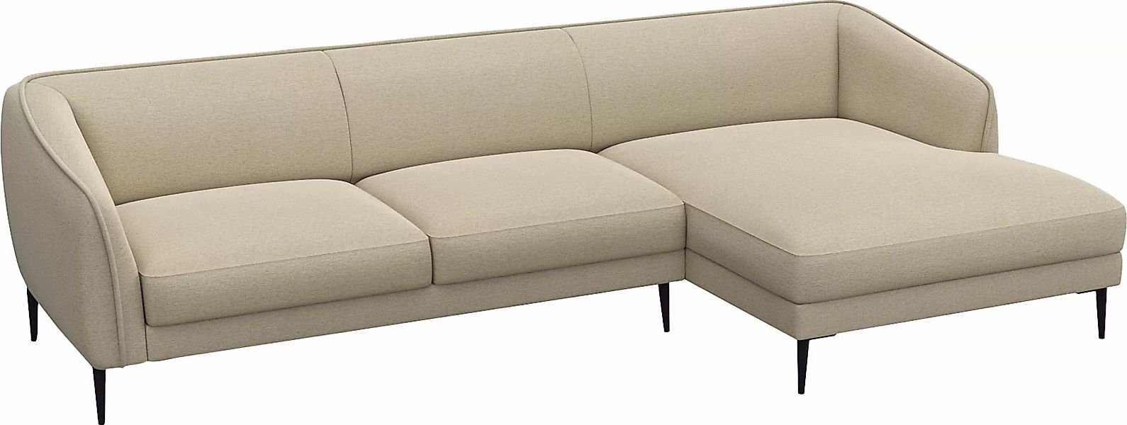 FLEXLUX Ecksofa "Belle Designsofa, L-Form, B/T 288/149 cm", Skandinavisches günstig online kaufen