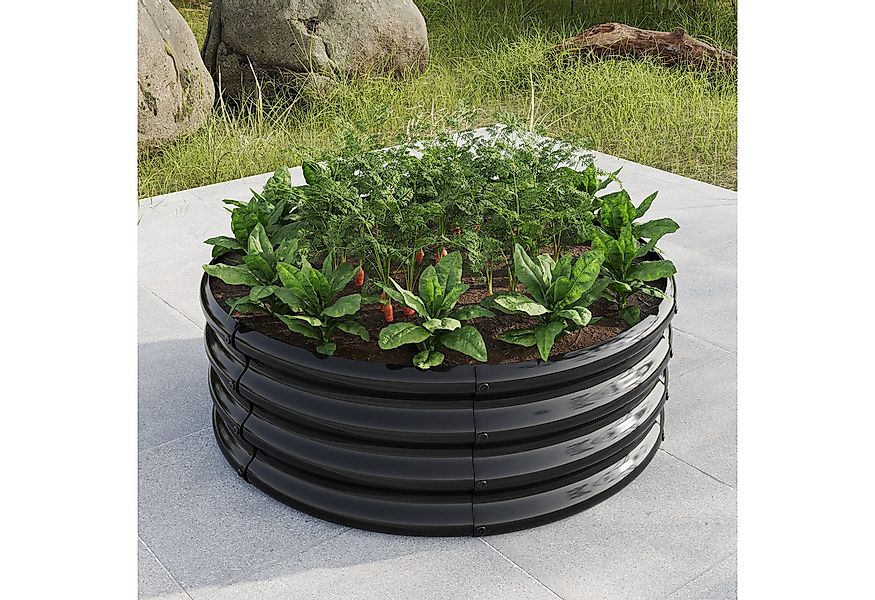 HOMERECOMMEND Hochbeet Blumenkasten, Halbkreis-Hochbeet aus Metall (1 St), günstig online kaufen