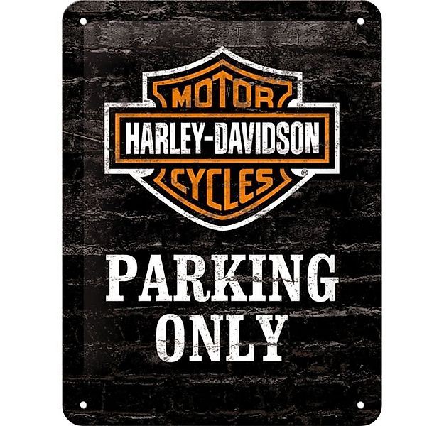 Nostalgic-Art Metallschild Blechschild 15x20 cm - Harley-Davidson - Parking günstig online kaufen