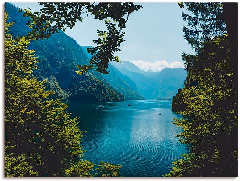 Artland Wandbild »Malerwinkel Königssee- Alpen« Berge 1 Stk. tlg. als Leinw günstig online kaufen