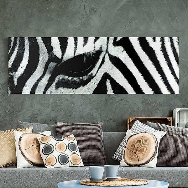 Leinwandbild - Panorama Zebra Crossing No.4 günstig online kaufen