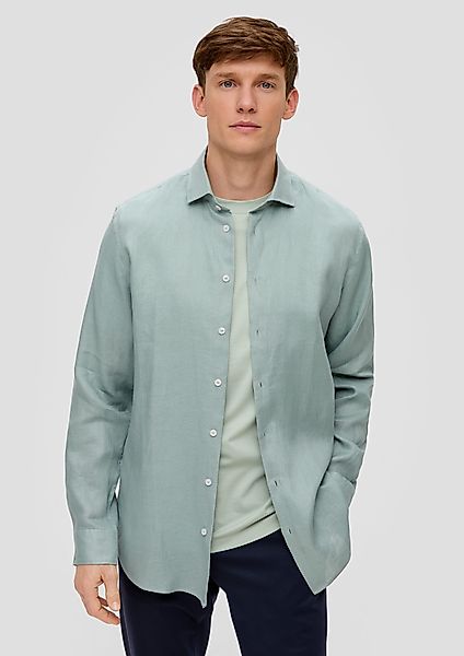 s.Oliver BLACK LABEL Langarmhemd Glänzendes Tailored günstig online kaufen