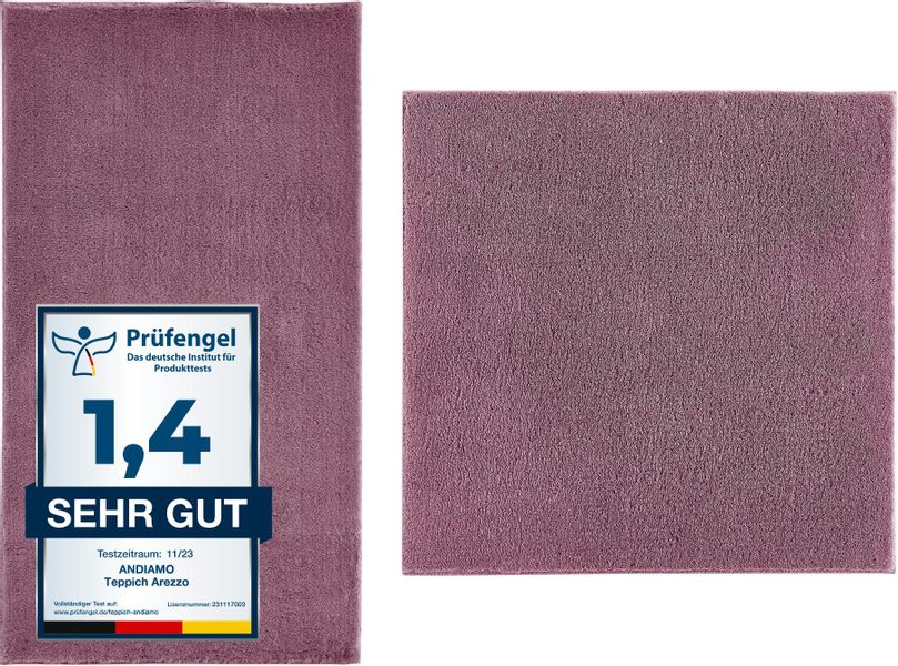 Andiamo Badematte "Arezzo" Höhe 16 mm rutschhemmend beschichtet fußbodenhei günstig online kaufen