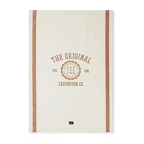 The Original Cotton Twill Geschirrtuch 50 x 70cm Off White-brown günstig online kaufen