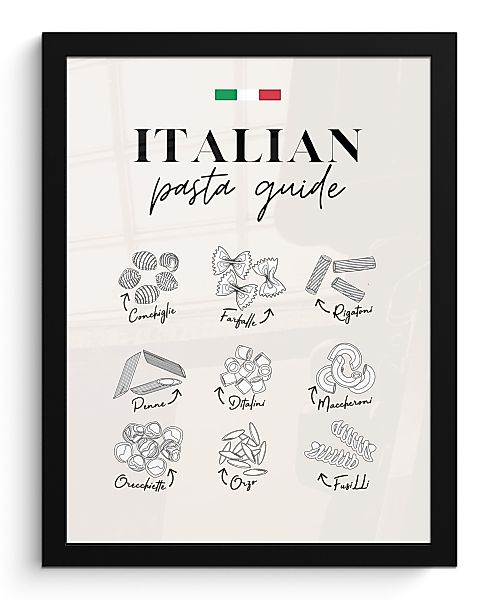 MuchoWow Poster Nudelarten - Italien - günstig online kaufen