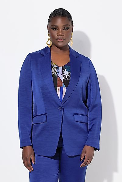 Ulla Popken Blusenblazer Blazer Struktur Reverskragen günstig online kaufen