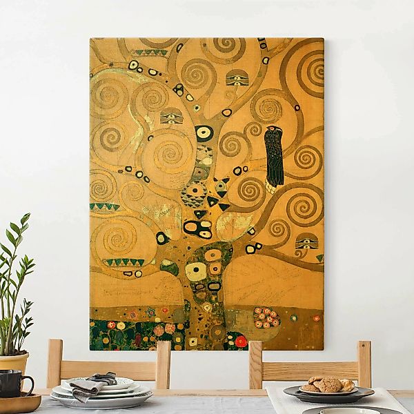 Leinwandbild Gustav Klimt - Der Lebensbaum günstig online kaufen
