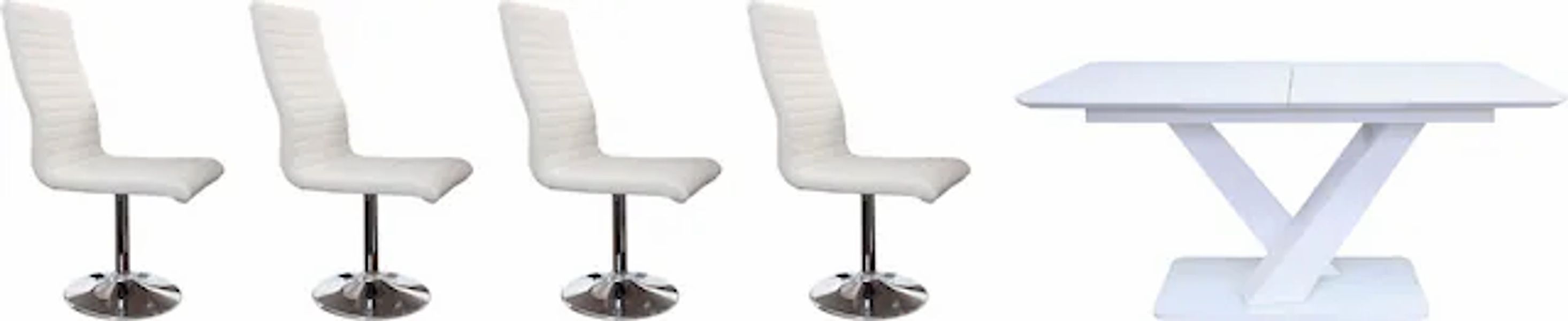 SalesFever Essgruppe »Design Sitzgruppe für stilvolle Mahlzeiten« Set, 5 St günstig online kaufen