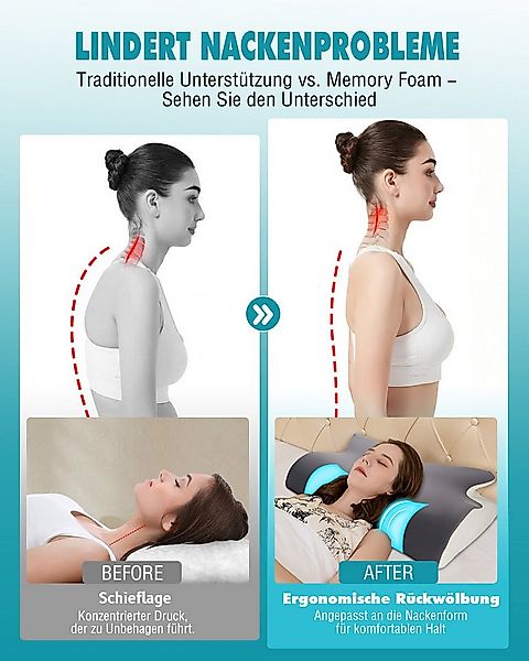 Esun Nackenstützkissen Nackenstützkissen, Kopfkissen Memory Foam, Kissen Se günstig online kaufen