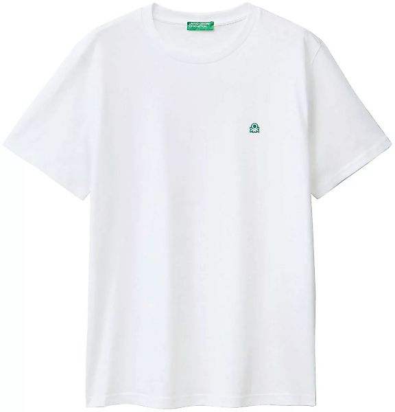 United Colors of Benetton T-Shirt mit Label-Badge günstig online kaufen