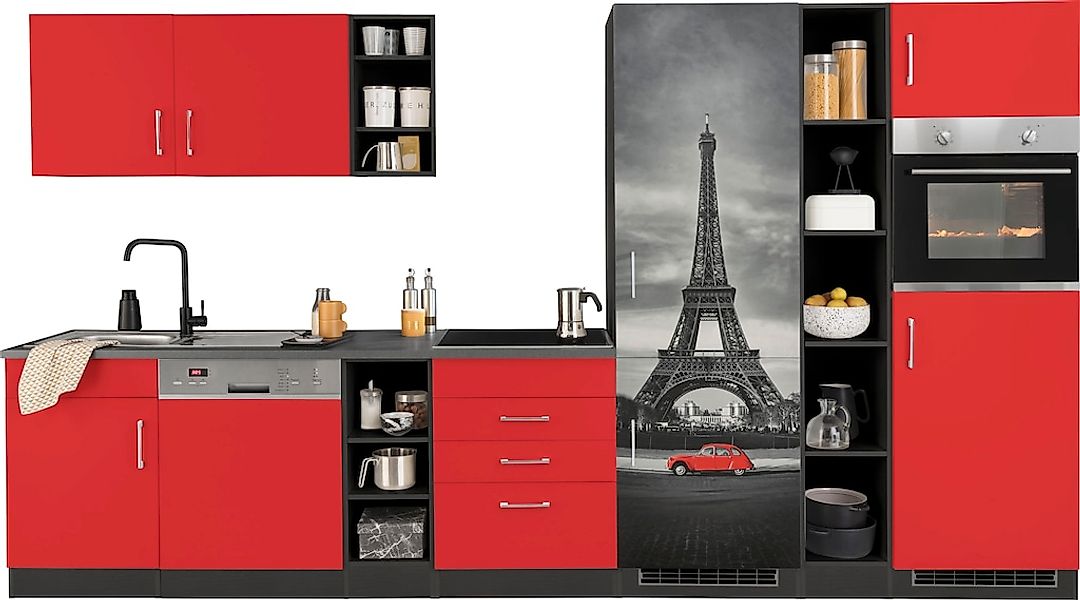 HELD MÖBEL Küchenzeile "Paris", ohne E-Geräte, Breite 350 cm günstig online kaufen