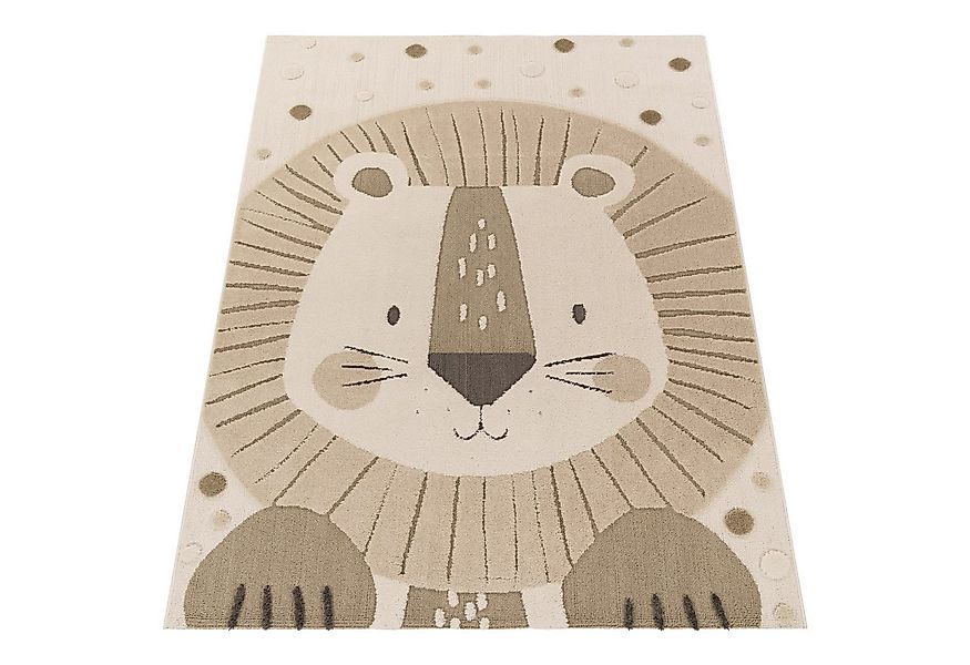 KADIMA DESIGN Kinderteppich Löwe Kinderzimmer 100% Polyester schmutzabweise günstig online kaufen