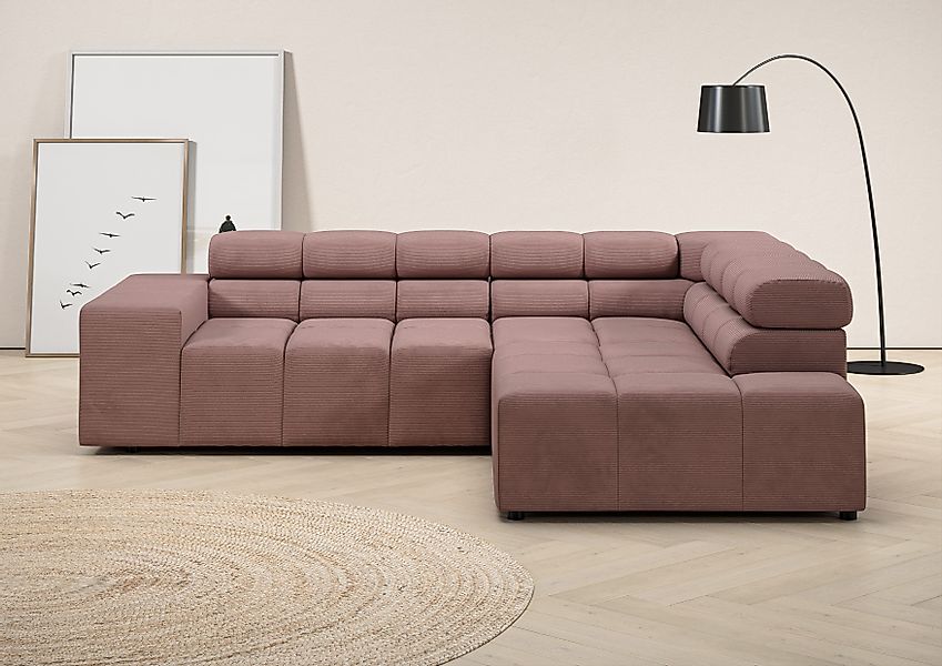 INOSIGN Ecksofa Ancona, incl. Kopfteilverstellung + günstig online kaufen