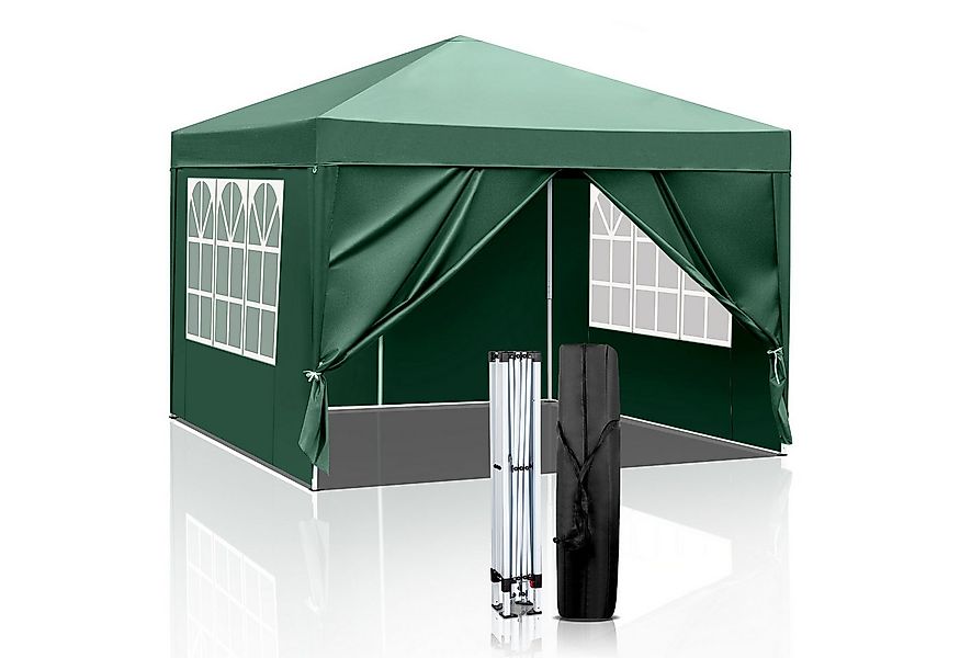 LALAHO Faltpavillon 3x3 m Gartenpavillon mit 4 seitenteilen Pop Up Pavillon günstig online kaufen