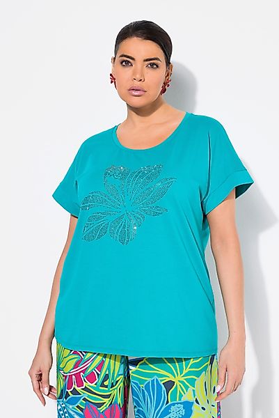 Ulla Popken T-Shirt T-Shirt Blüte oversized günstig online kaufen