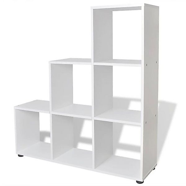 furnicato Bücherregal Treppenregal 107 cm Weiß, 1-tlg. günstig online kaufen