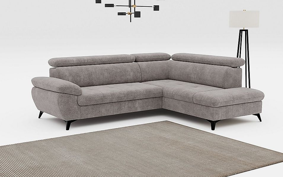 COTTA Ecksofa Hudson L-Form, mit Kopfteilverstellung, wahlweise mit Bettfun günstig online kaufen