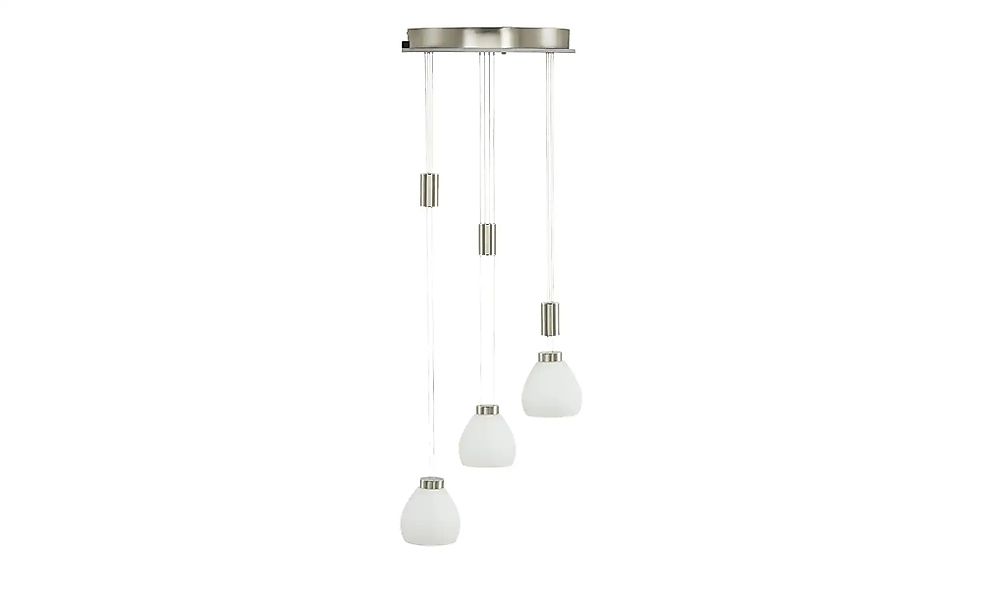 B-LEUCHTEN LED Pendelleuchte SAM, 4-flammig, Nickelfarben, günstig online kaufen