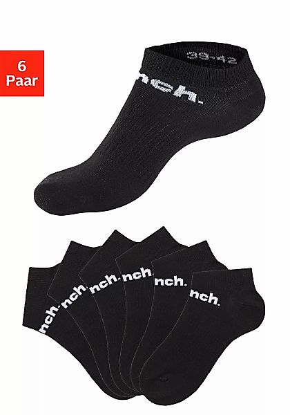 Bench. Sportsocken, (Packung, 6 Paar), Sneakersocken mit klassischem Logosc günstig online kaufen