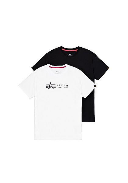 Alpha Industries Rundhalsshirt Label T 2 Pack (Packung, 2-tlg., 2er-Pack) günstig online kaufen