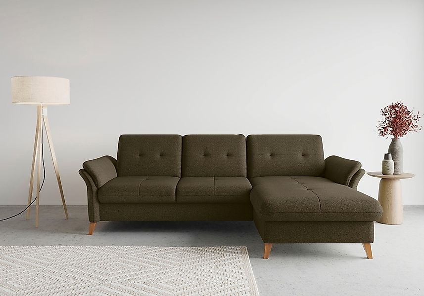 sit&more Ecksofa "Göteborg" Sitztiefenverstellung und Federkern, wahlweise günstig online kaufen