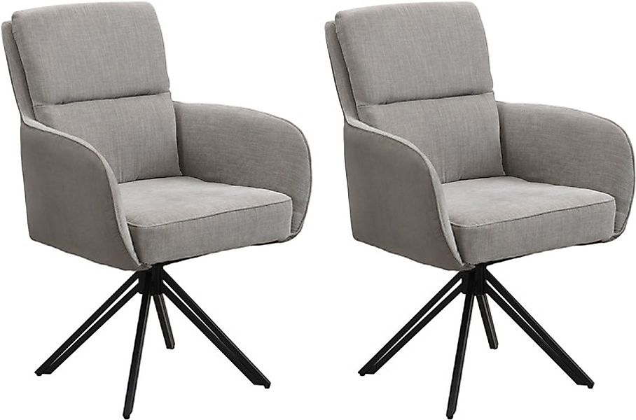 byLIVING Esszimmerstuhl »Tino«, (Set), 2 St., Webstoff-Microfaser, 360 Grad günstig online kaufen