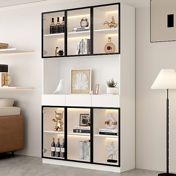 autolock Glasvitrine Glasschrank Tür 200cm hoch günstig online kaufen
