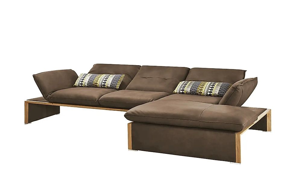 KOINOR Leder-Ecksofa mit Massivholzrahmen aus Wildeiche Humfrey ¦ braun ¦ M günstig online kaufen