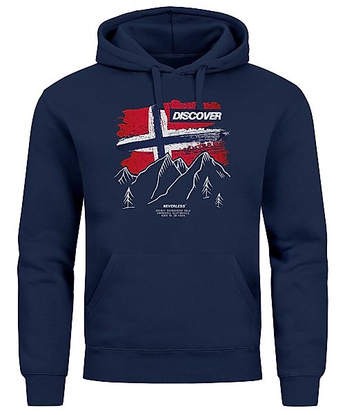 Neverless Hoodie Hoodie Herren Frontprint Norwegen günstig online kaufen