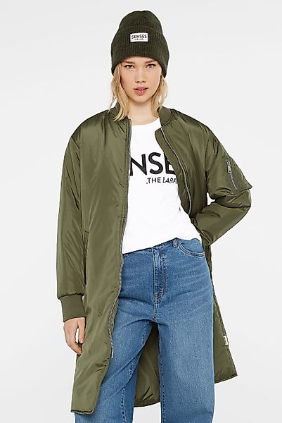 SENSES.THE LABEL Langjacke mit Two-Way-Zipper günstig online kaufen