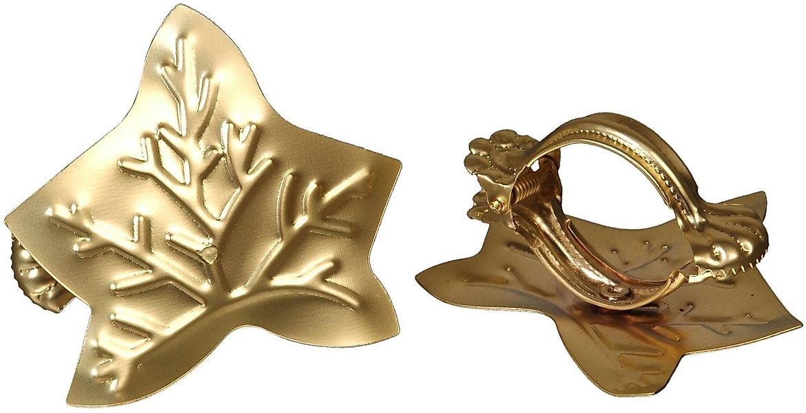Liedeco Dekoklammer Blatt, Gardinen, Vorhänge, (Packung, günstig online kaufen