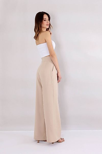 fashionshowcase Bundfaltenhose Damen Palazzohose – Hoher günstig online kaufen