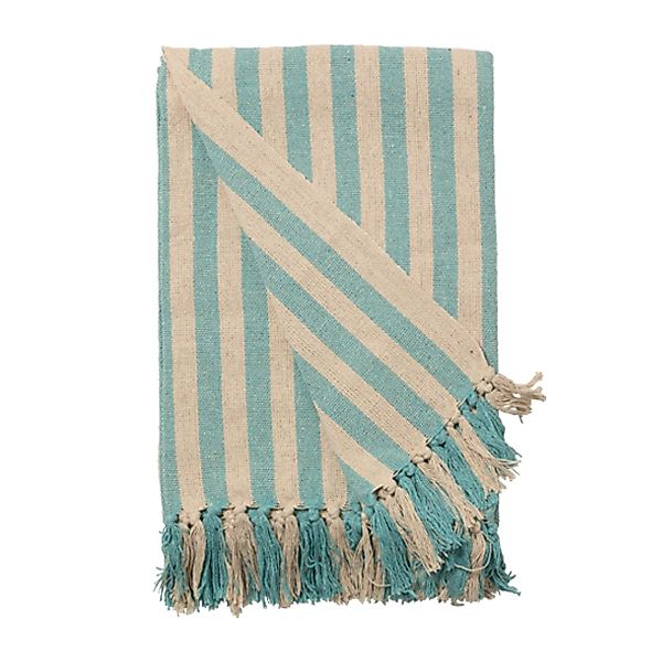 Wohndecke Decke Überwurf Gestreift 100% Baumwolle günstig online kaufen
