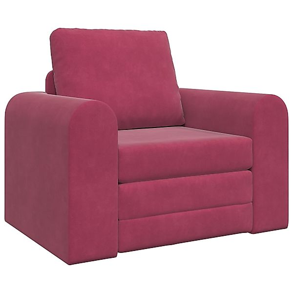 vidaXL Sofa Boden-Sofa-Bett 2-in-1 Weinrot 98x71x83 günstig online kaufen