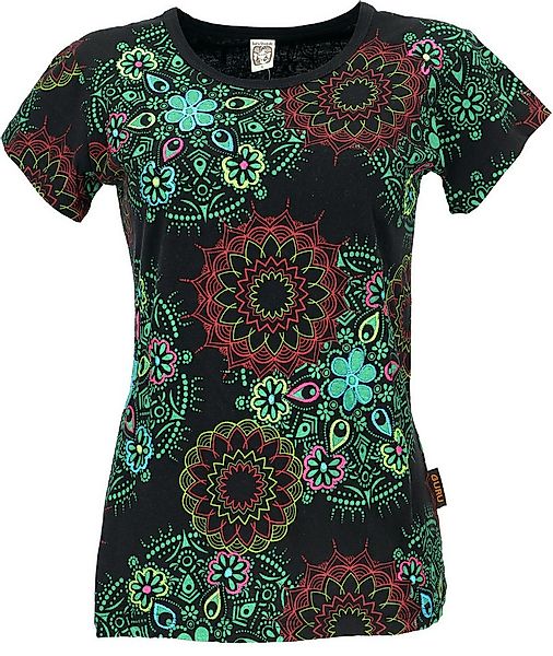 Guru-Shop T-Shirt Boho T-Shirt mit Mandaladruck, bedrucktes.. Festival, Eth günstig online kaufen