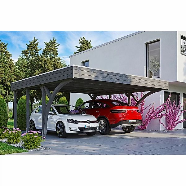 Friesland Carport Set 8 Schiefergrau 557 x 555 cm günstig online kaufen