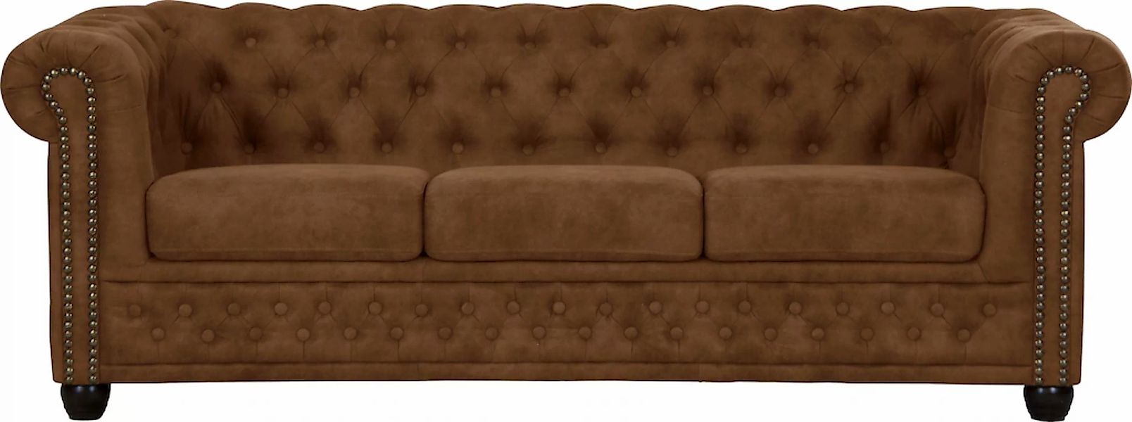 Home affaire Chesterfield-Sofa "Rysum", Chesterfield-Optik, in 2 Bezugsqual günstig online kaufen