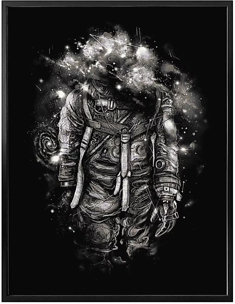 Wall-Art Poster "Universum Astronaut Schwarz Galaxie", Astronaut, (1 St.) günstig online kaufen