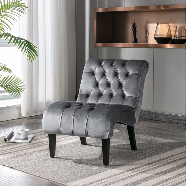 BlingBin Polsterstuhl Modern Velvet Armless Accent günstig online kaufen